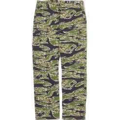 Pants-The Real McCoy's Tiger Camouflage Trousers / Late War 160 Green