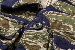 Vests-The Real McCoy's Tiger Camouflage Vest / Tadpole Green