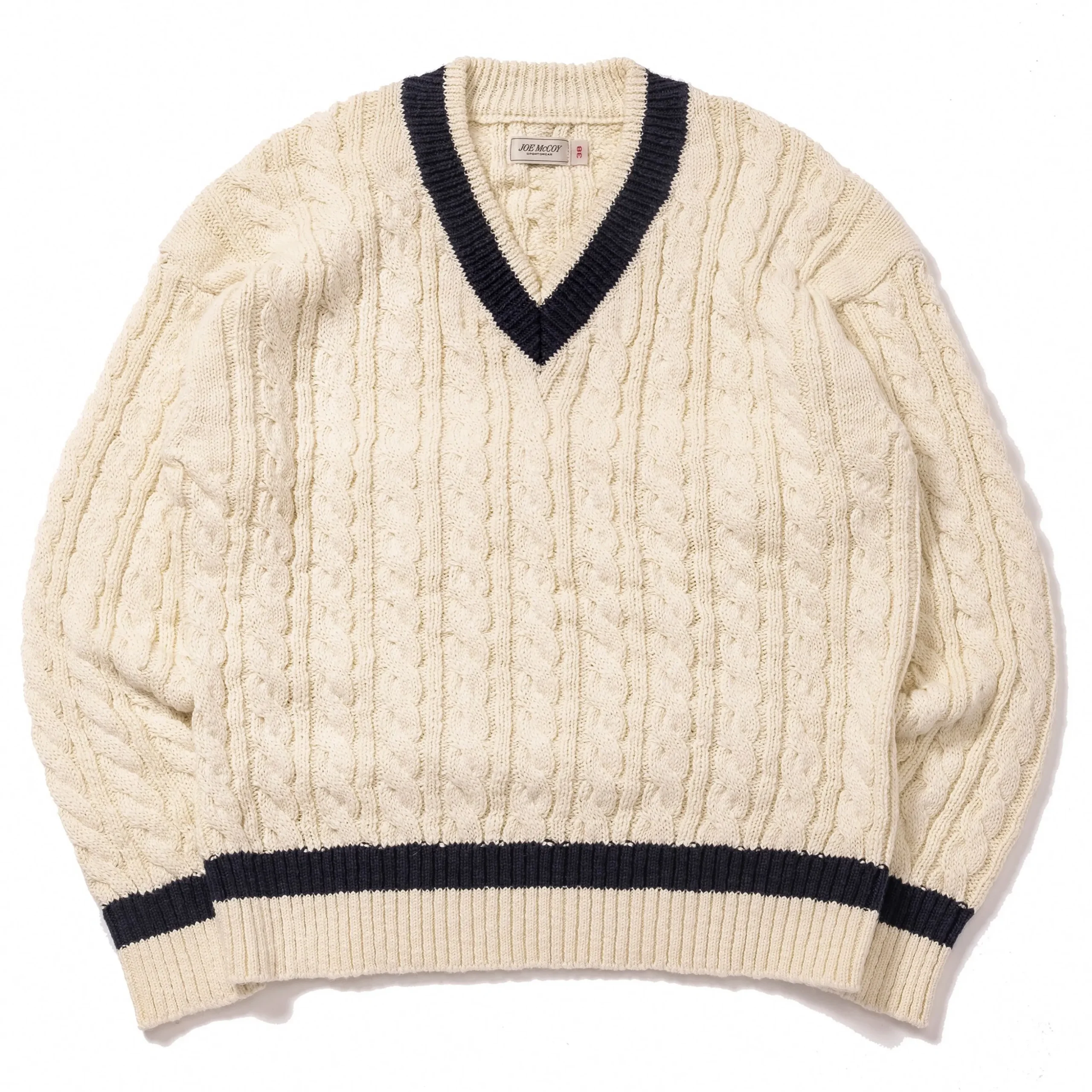 Knitwear-Joe McCoy Tilden Knit Sweater Milk