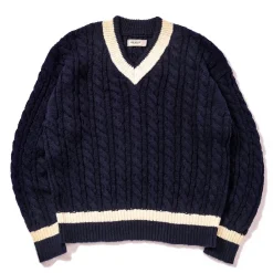 Knitwear-Joe McCoy Tilden Knit Sweater Navy