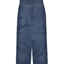 Pants-Joe McCoy Triple-Stitched Denim Work Trousers 141 Indigo