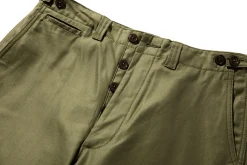 Pants-The Real McCoy's Trousers, Field, Cotton, O.D. Olive