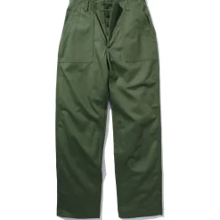 Pants-The Real McCoy's Trousers, Men'S Cotton Sateen Olive