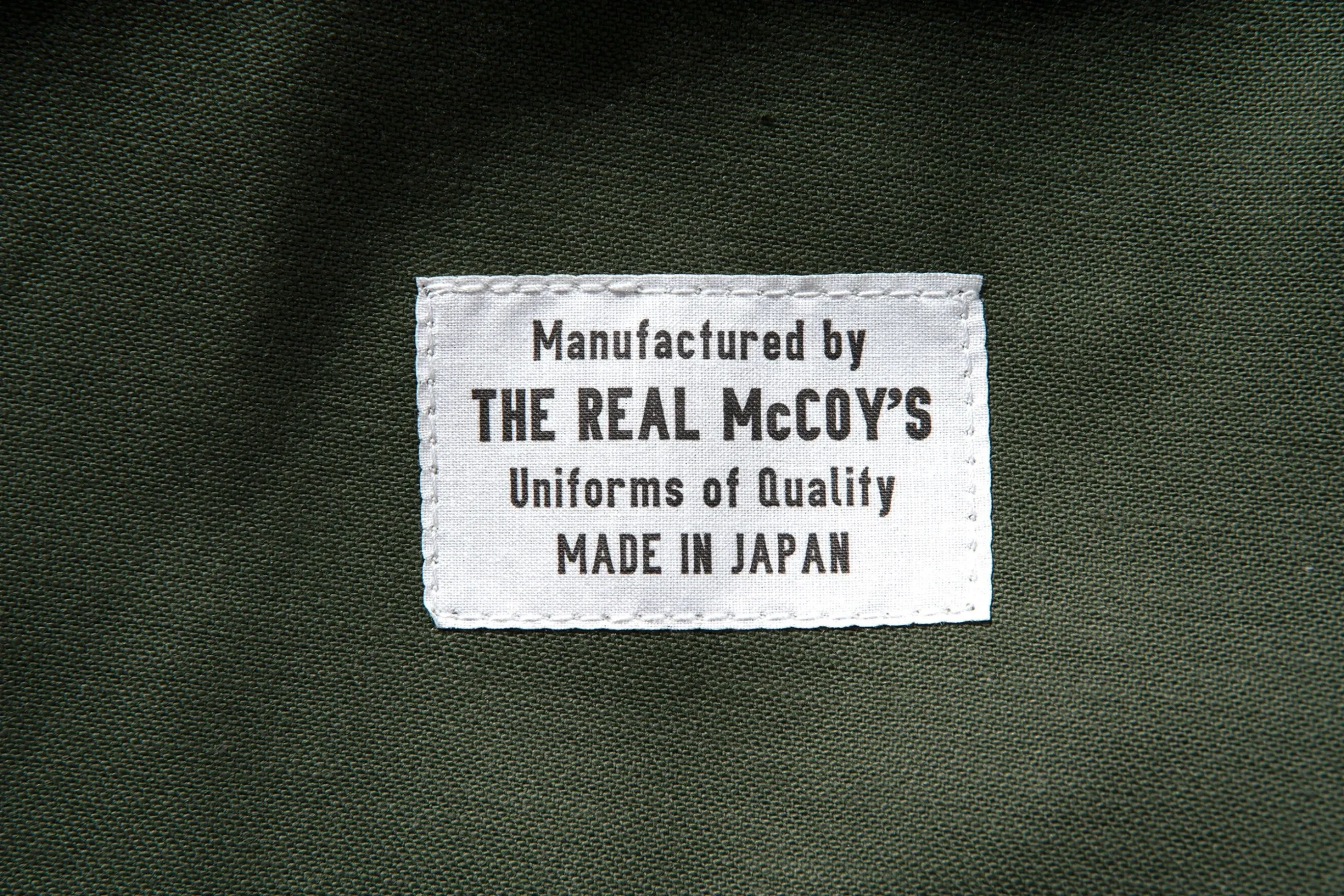 Pants-The Real McCoy's Trousers, Men'S Cotton Sateen Olive