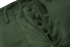 Pants-The Real McCoy's Trousers, Men'S Cotton Sateen Olive
