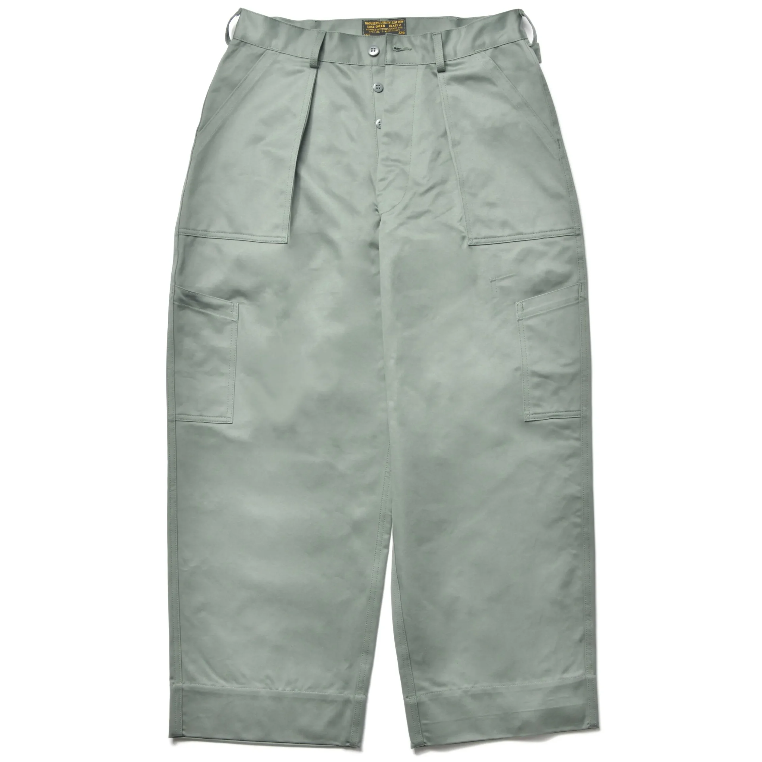 Pants-The Real McCoy's Trousers, Utility, Cotton / Usaf Sage Green 154 Sage Green