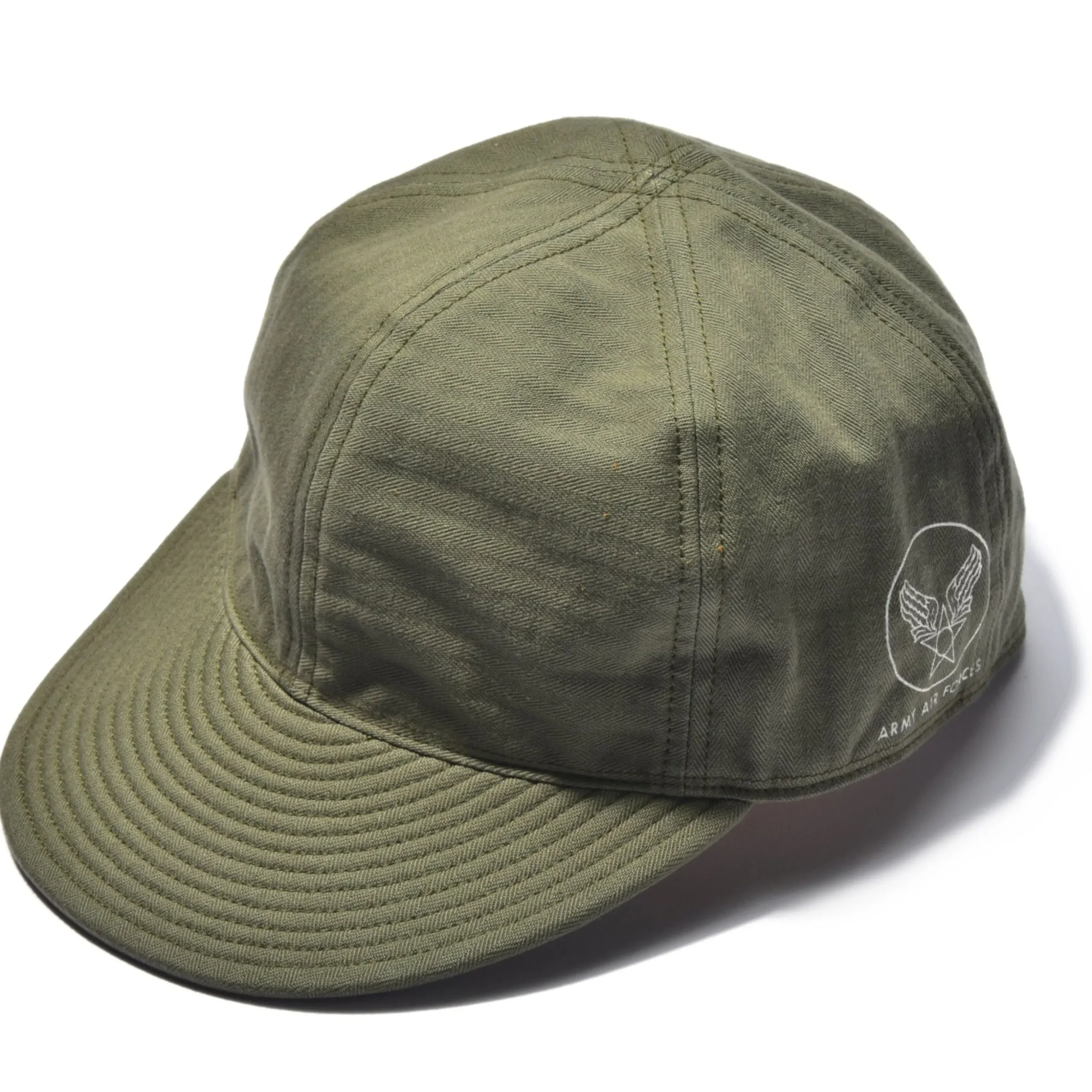 Hats-The Real McCoy's Type A-3 Cap / Decal 150 Olive