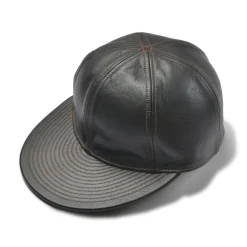 Hats-The Real McCoy's Type A-3 Cap / Horsehide 051 Seal Brown