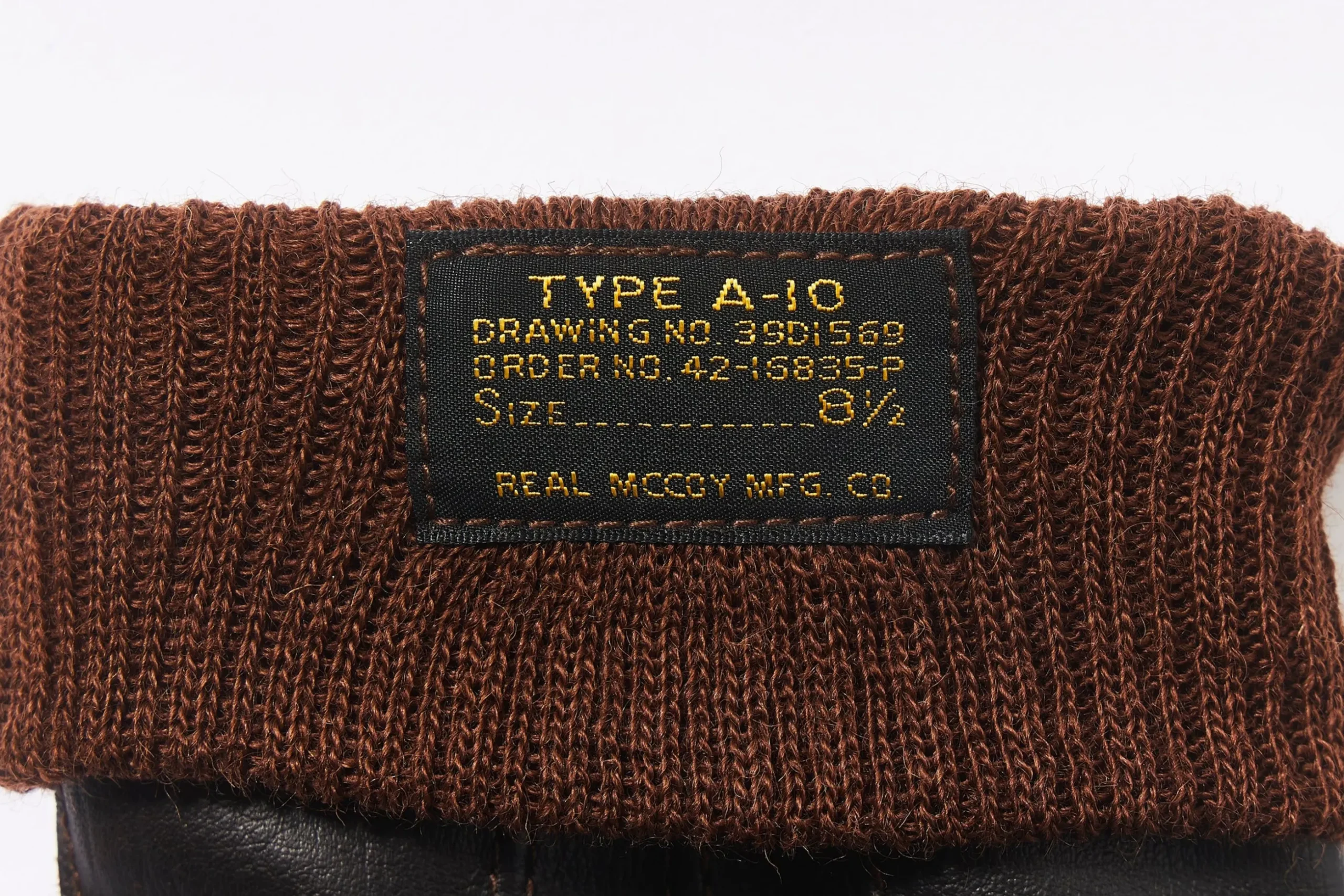 Gloves-The Real McCoy's Type A-10 Glove, Flying Winter 051 Seal Brown