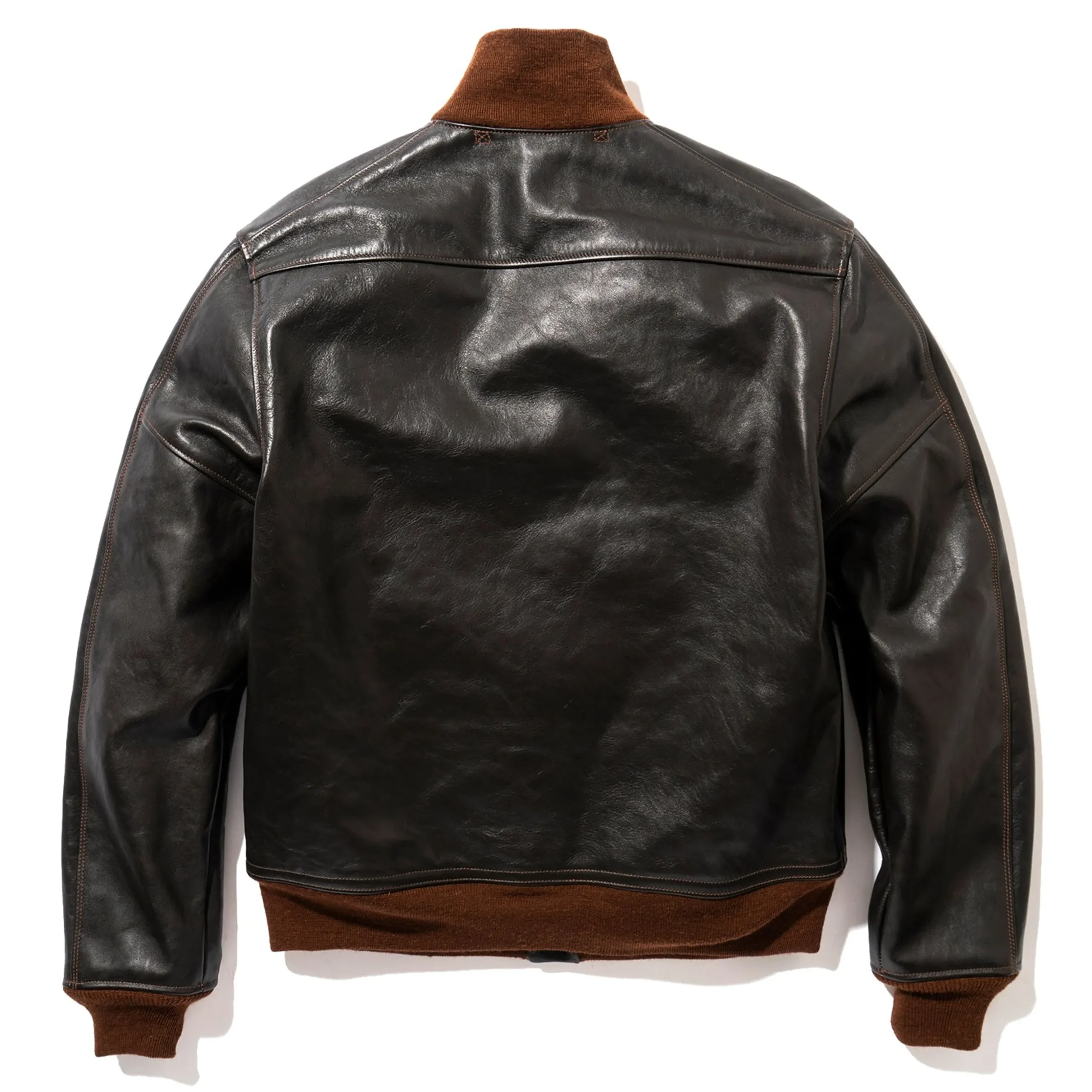 Leather-The Real McCoy's Type A-1 Real Mccoy Mfg. Co. Seal Brown