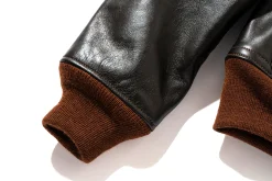 Leather-The Real McCoy's Type A-1 Real Mccoy Mfg. Co. Seal Brown