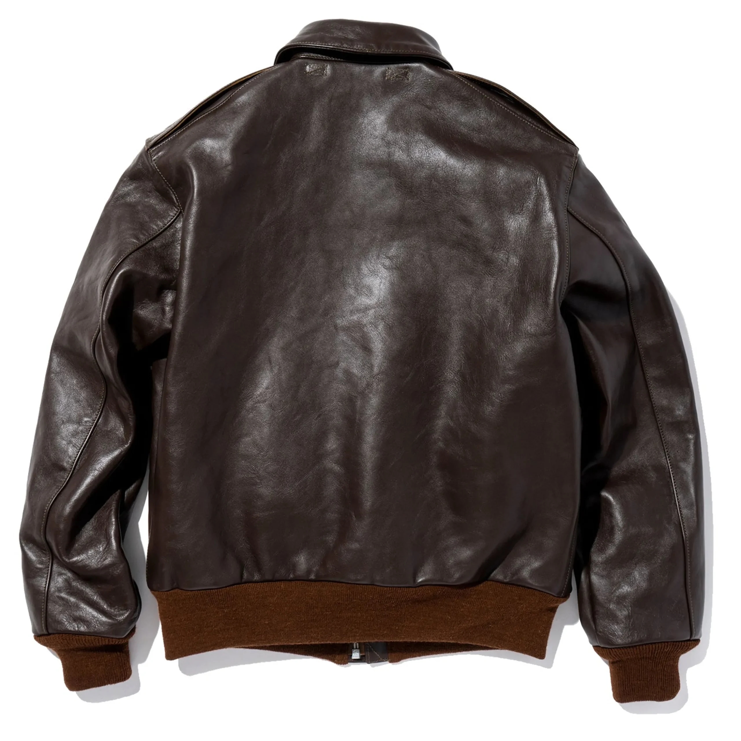 Leather-The Real McCoy's Type A-2 Rough Wear Clothing Co. 051 Seal Brown