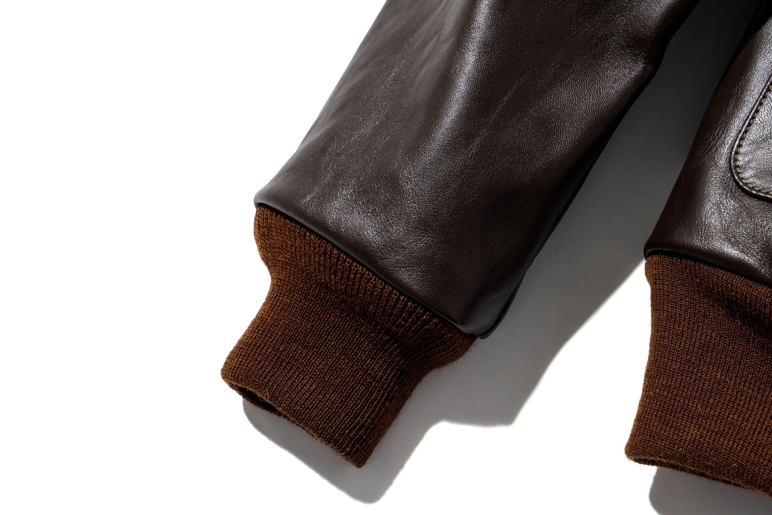 Leather-The Real McCoy's Type A-2 Rough Wear Clothing Co. 051 Seal Brown