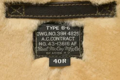 Leather-The Real McCoy's Type B-6 Real Mccoy Mfg.Co 051 Seal Brown