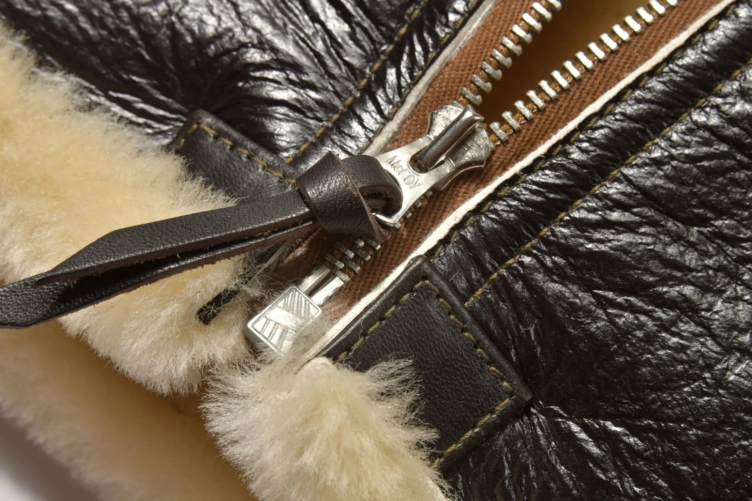 Leather-The Real McCoy's Type B-6 Real Mccoy Mfg.Co 051 Seal Brown
