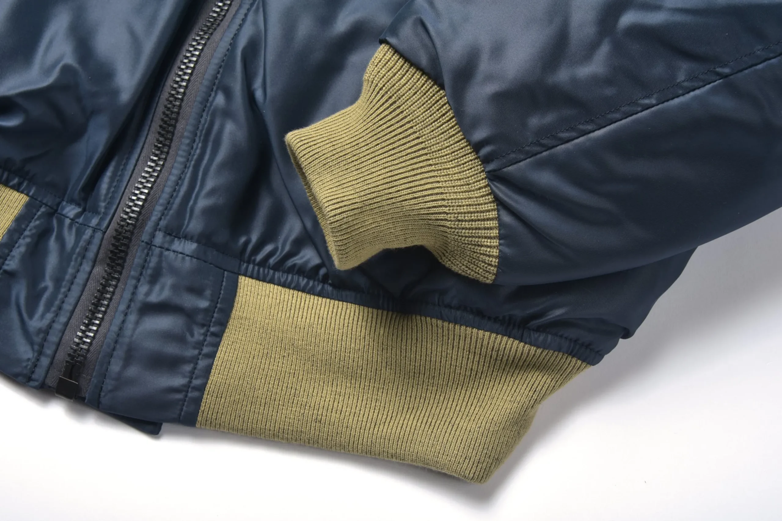 Military-The Real McCoy's Type B-15C Real Mccoy Mfg. Co. / Green Ribbing 140 Navy
