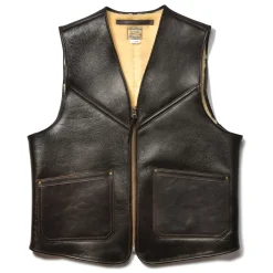 Vests-The Real McCoy's Type C-3 Vest Real Mccoy Mfg.Co. 051 Seal Brown