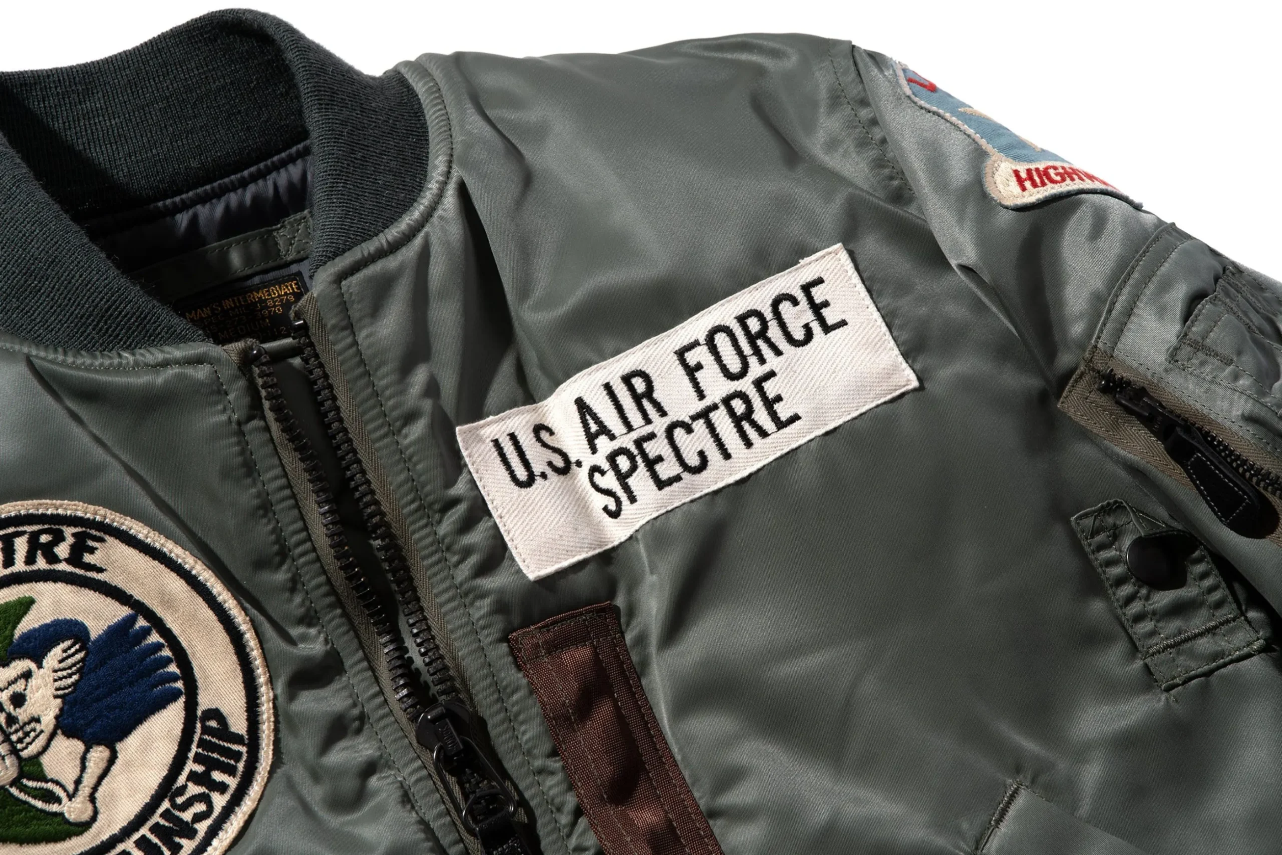 Military-The Real McCoy's Type Ma-1 / Laosian Highway Patrol Olive