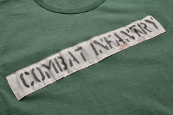 T-Shirts-The Real McCoy's Undershirts, Cotton, Summer / Combat Battalion 160 Green
