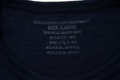 T-Shirts-Joe McCoy Undershirts, Cotton, Summer 140 Navy