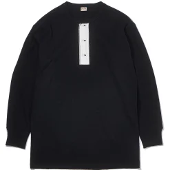 Thermal Shirts-Joe McCoy Union Henley Undershirt L/S Black