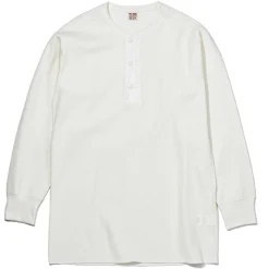 Thermal Shirts-Joe McCoy Union Henley Undershirt L/S White