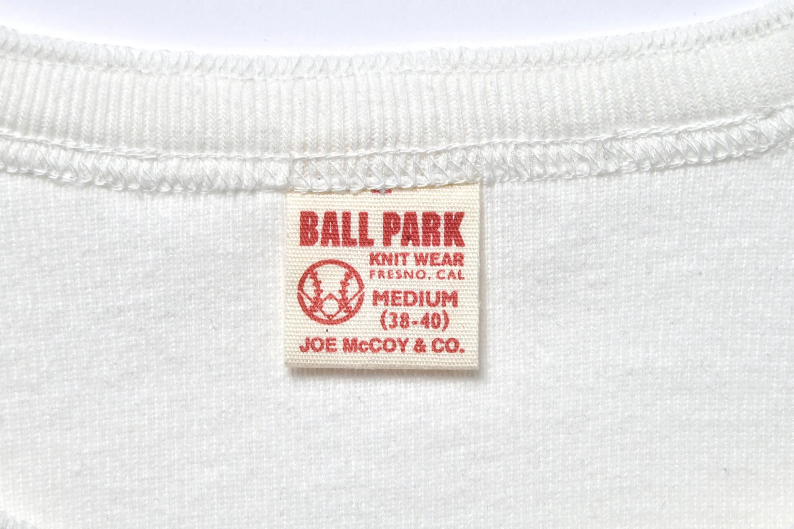 T-Shirts-Joe McCoy Union Henley Undershirt S/S 010 White