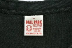 T-Shirts-Joe McCoy Union Henley Undershirt S/S 030 Black