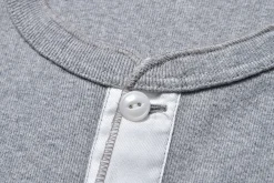 T-Shirts-Joe McCoy Union Henley Undershirt S/S 021 Medium Gray