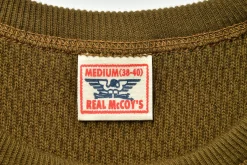 Thermal Shirts-The Real McCoy's U.S. Army Military Thermal Shirt 150 Olive