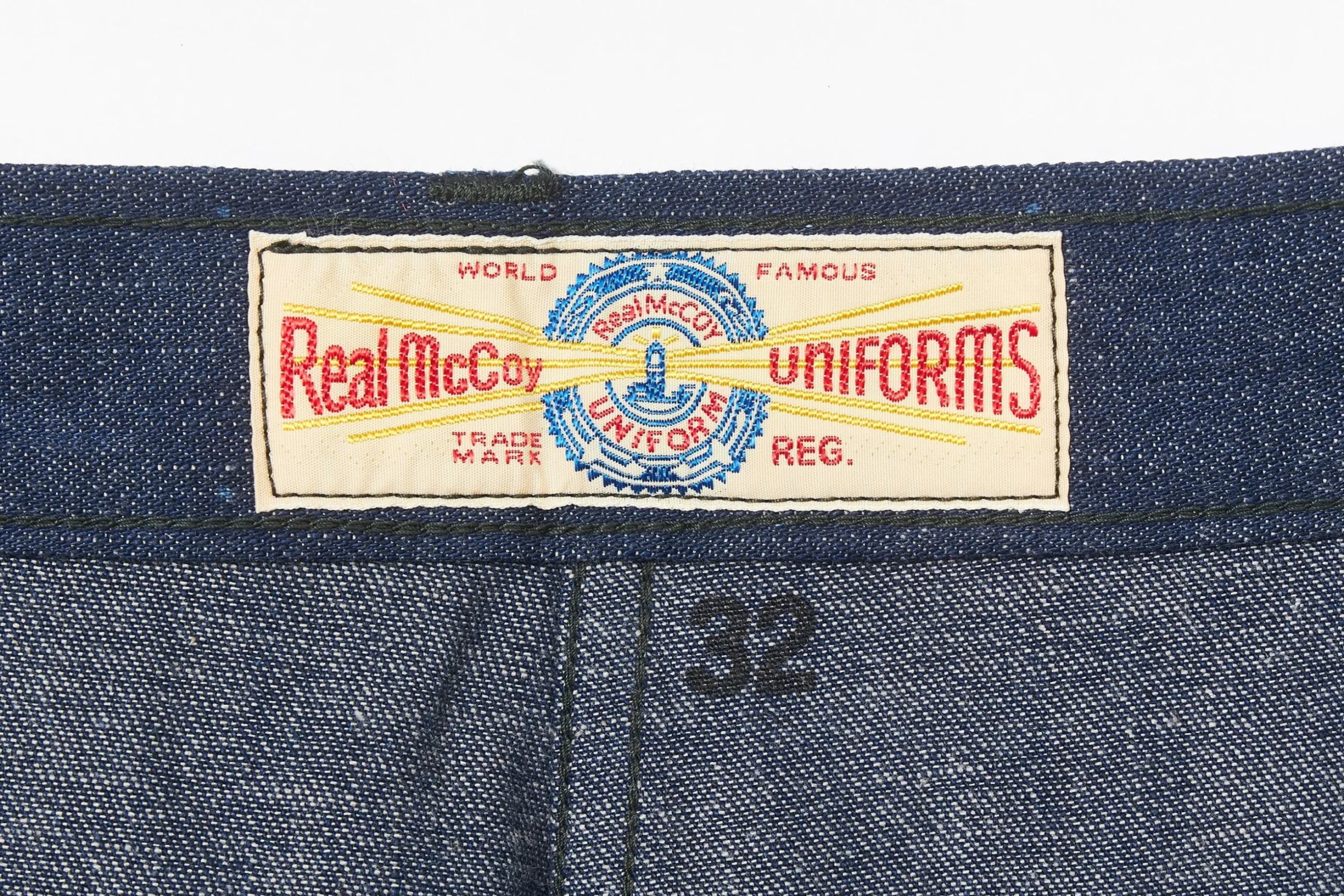 Pants-The Real McCoy's U.S. Navy Denim Dungaree Trousers 141 Indigo