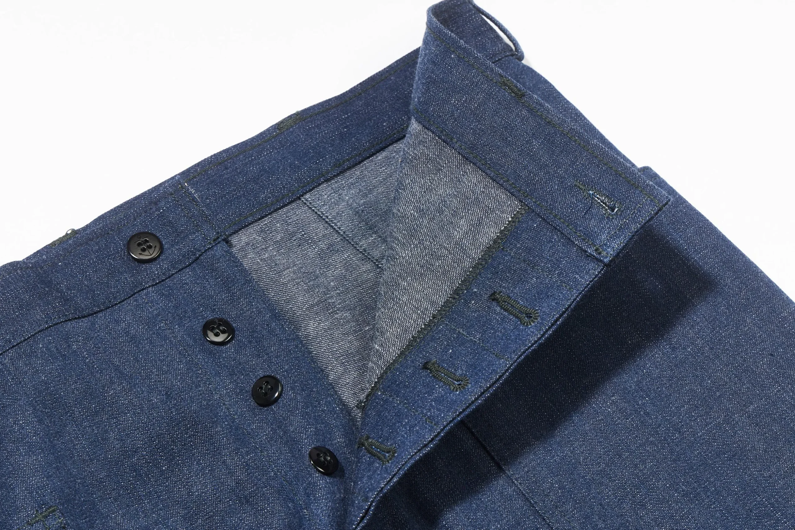Pants-The Real McCoy's U.S. Navy Denim Dungaree Trousers 141 Indigo