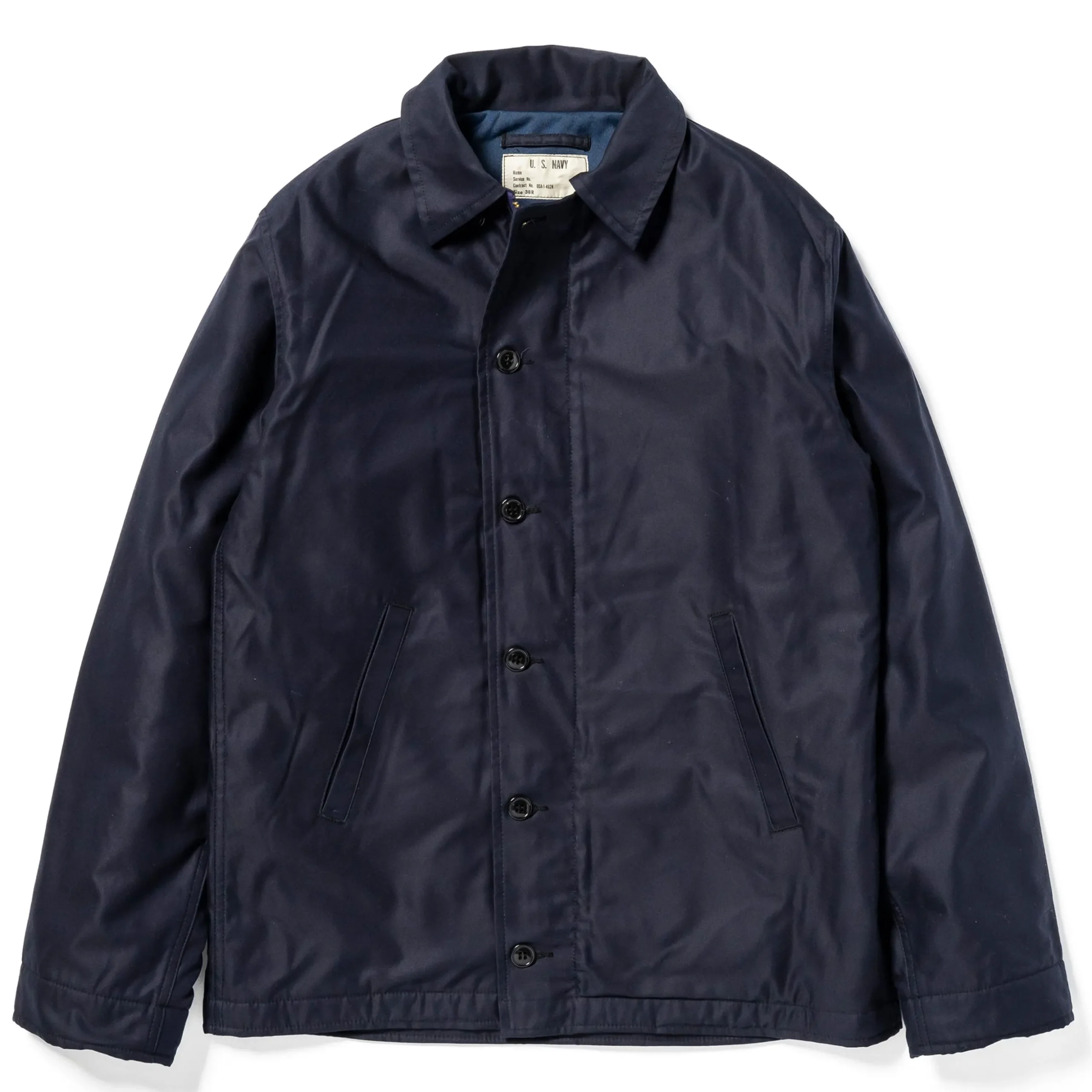 Military-The Real McCoy's U.S. Navy Utility Jacket 140 Navy