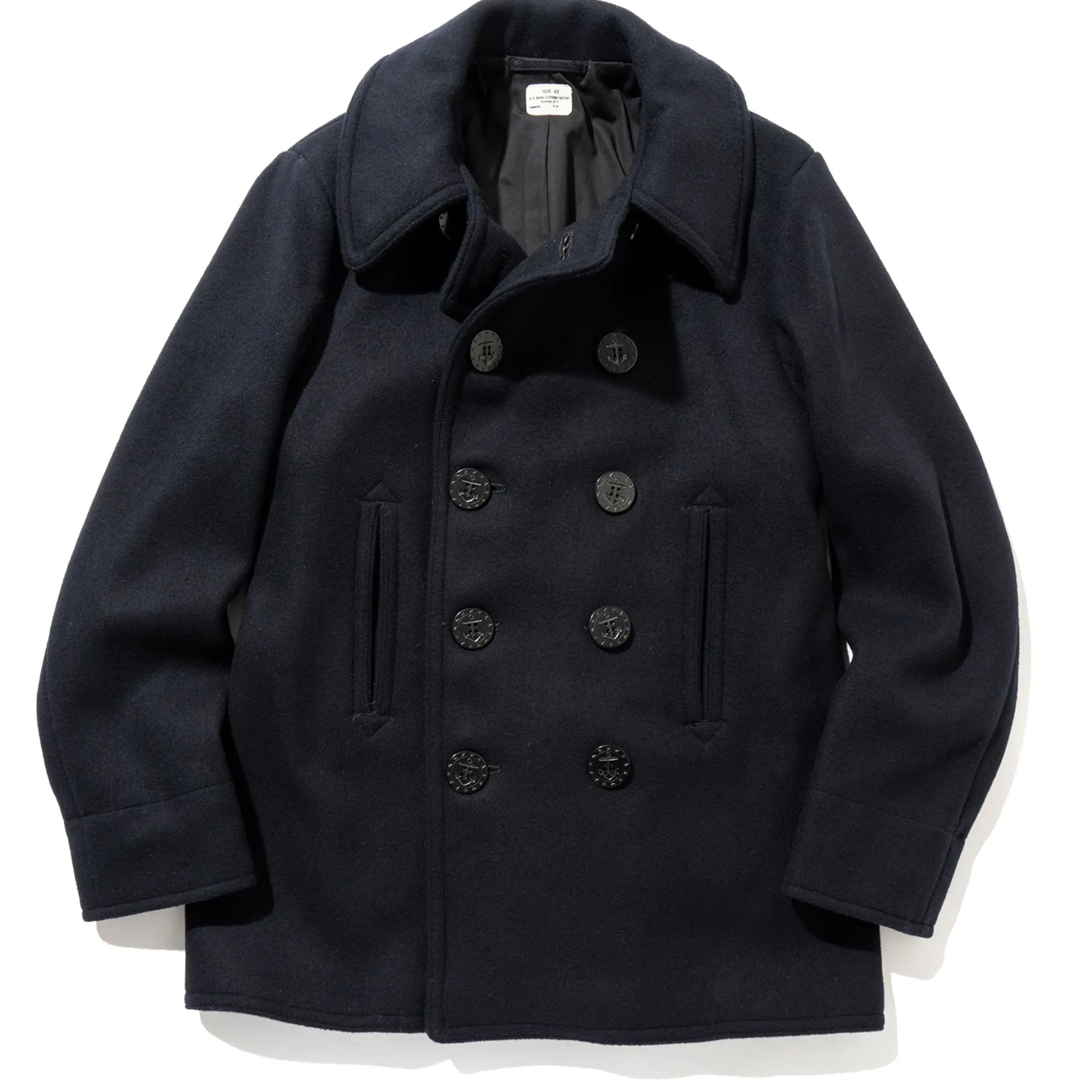 Military-The Real McCoy's U.S. Pea Coat (Wwii) Navy