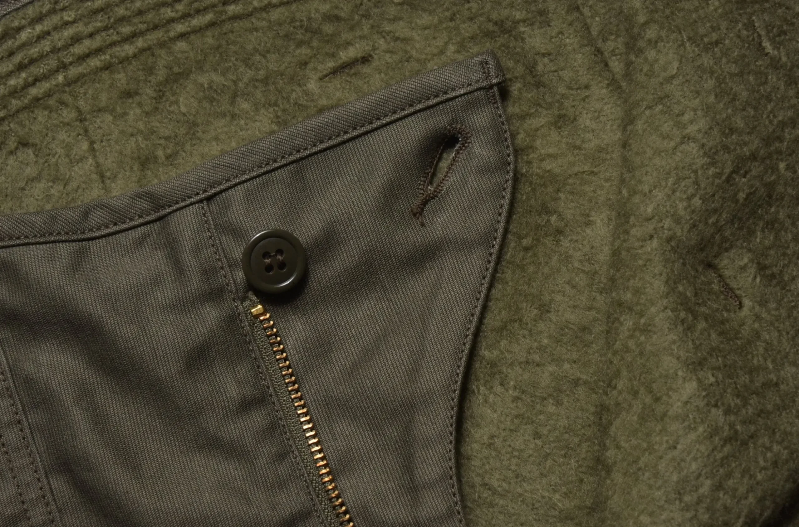 Pants-The Real McCoy's U.S.N. A-2 Deck Trousers Olive