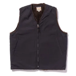 Military-The Real McCoy's Usn Alpaca Vest Navy