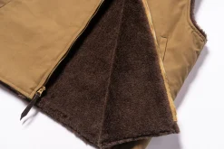 Vests-The Real McCoy's Usn Alpaca Vest Khaki