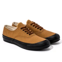 Footwear-The Real McCoy's Usn Cotton Canvas Deck Shoes Brown
