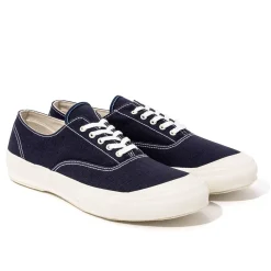 Footwear-The Real McCoy's Usn Cotton Canvas Deck Shoes Navy
