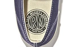 Footwear-The Real McCoy's Usn Cotton Canvas Deck Shoes Navy