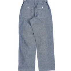 Pants-Joe McCoy Utility Trousers / Chambray 123 Light Blue