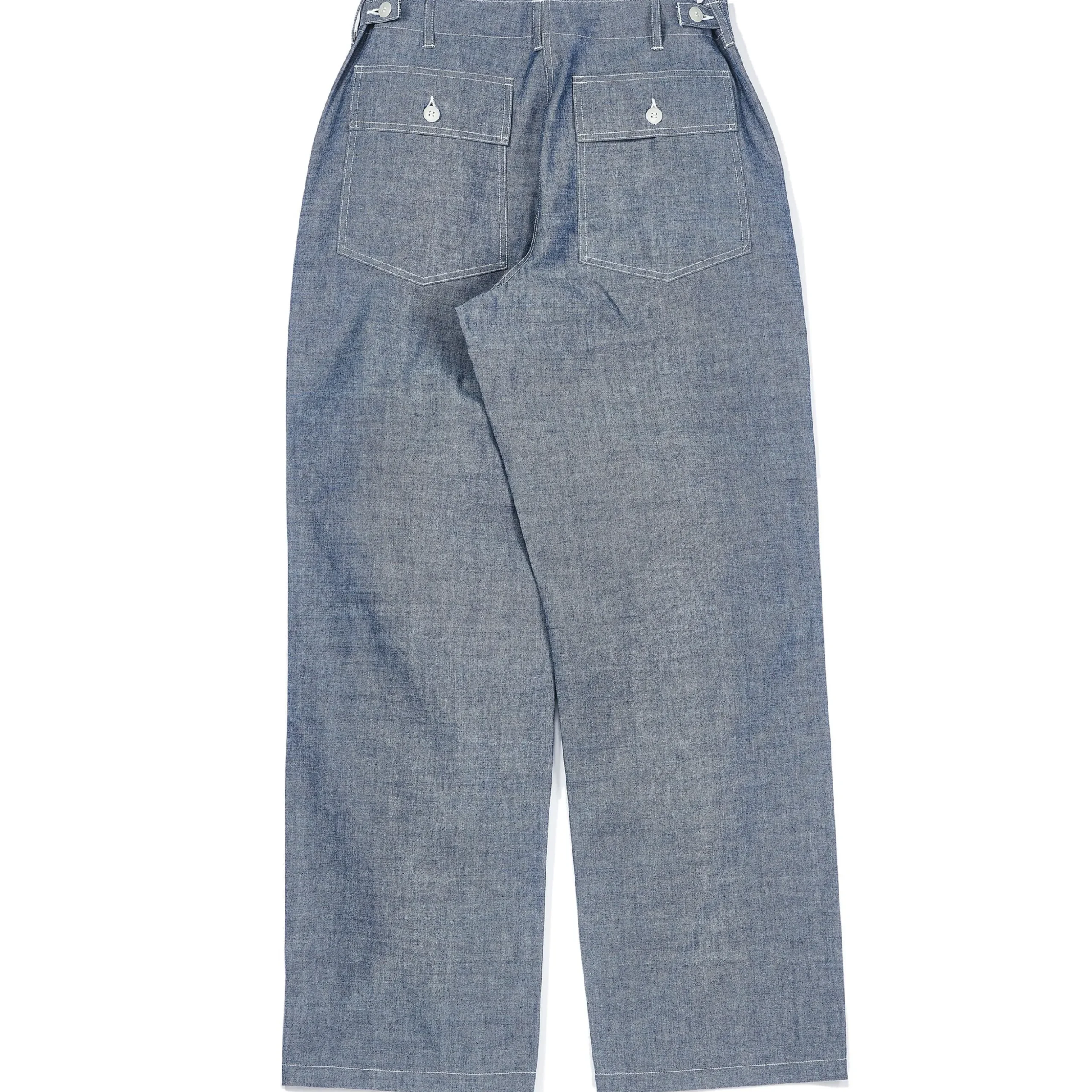 Pants-Joe McCoy Utility Trousers / Chambray 123 Light Blue