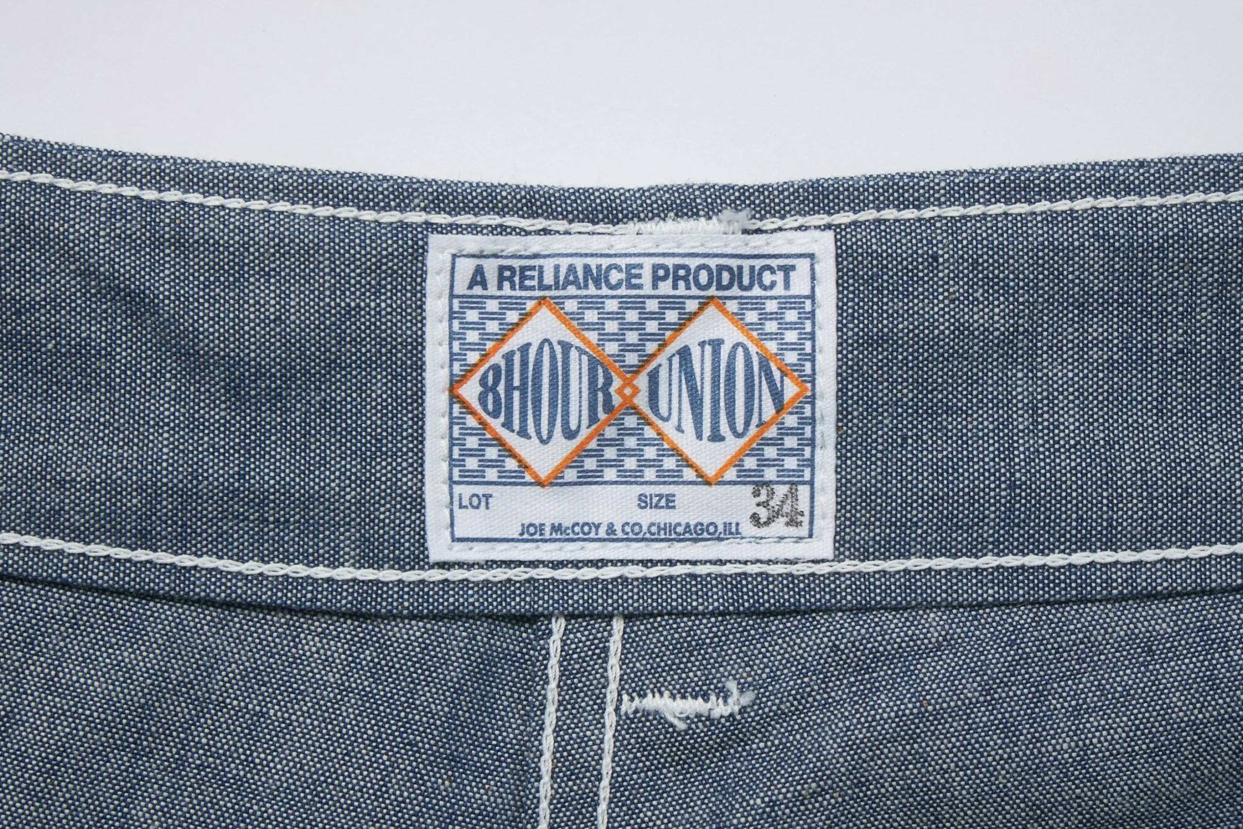 Pants-Joe McCoy Utility Trousers / Chambray 123 Light Blue