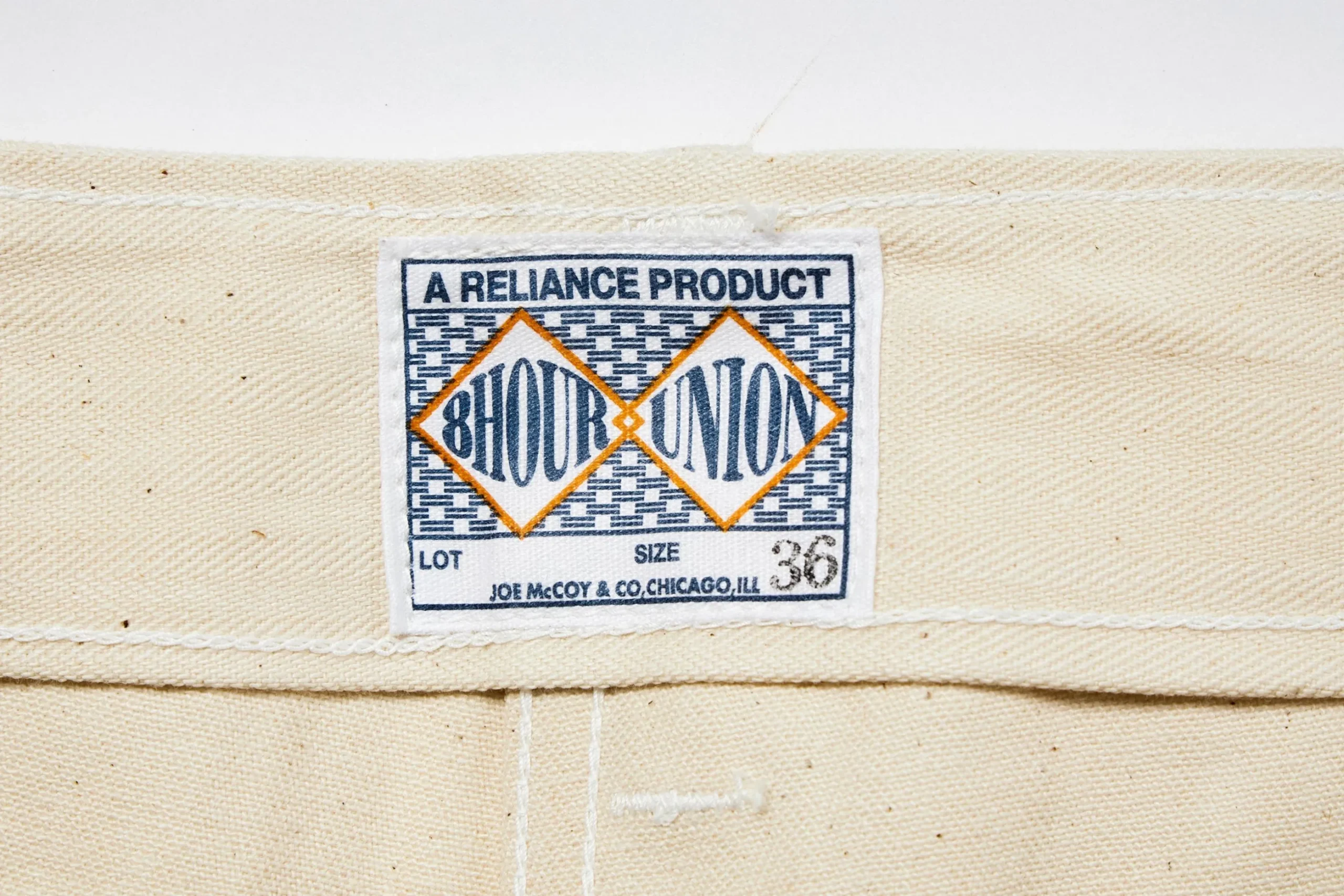 Pants-Joe McCoy Utility Trousers / White Hbt 012 Ecru