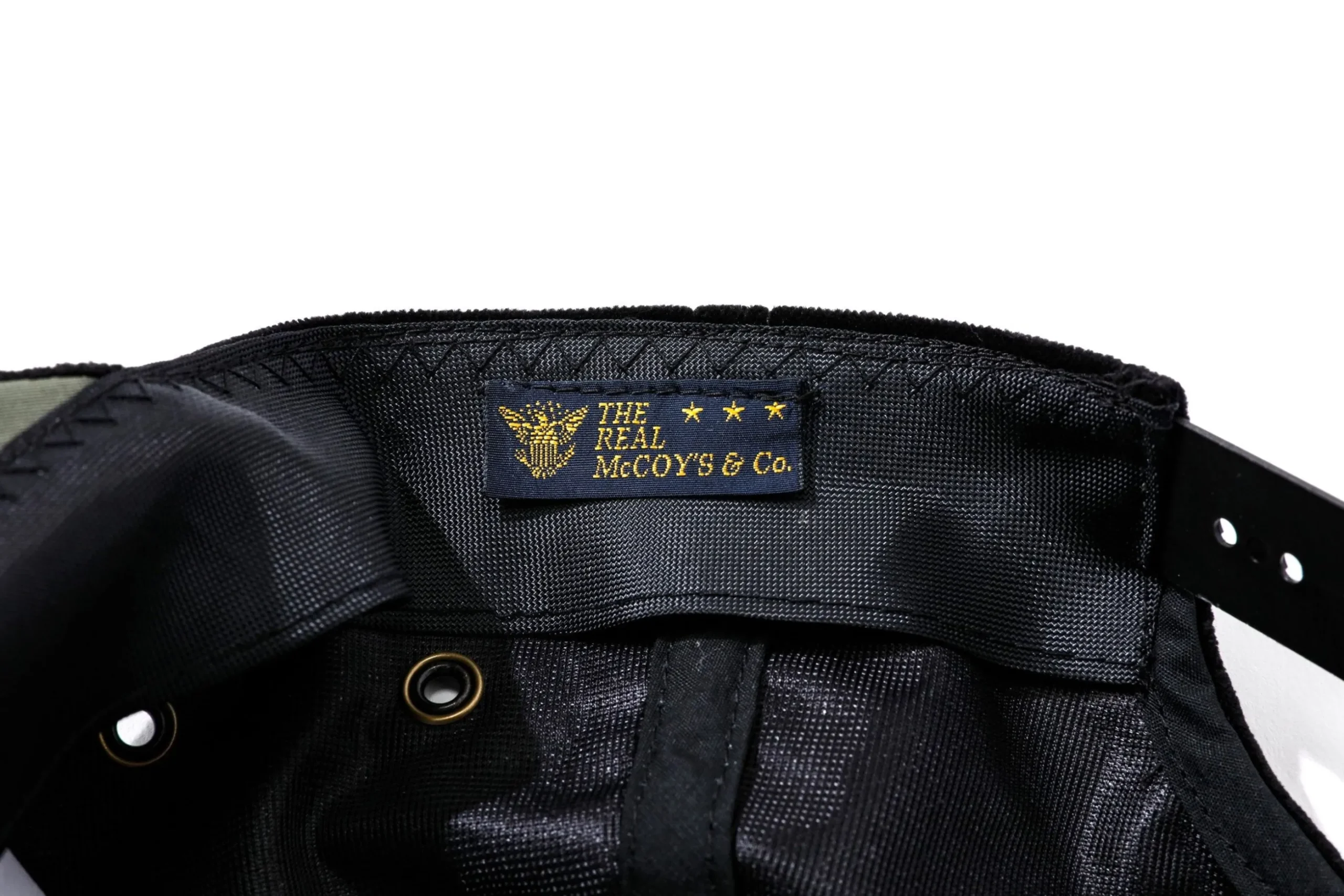Hats-The Real McCoy's Velvet Souvenir Cap / Airborne Black