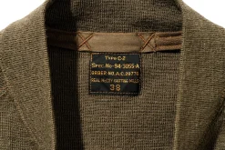 Knitwear-The Real McCoy's Vest,Flying Winter, Type C-2 160 Olive