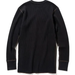 Thermal Shirts-Joe McCoy Waffle Thermal Shirts Long Sleeve 030 Black