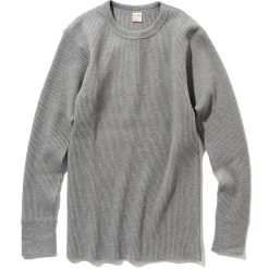 Thermal Shirts-Joe McCoy Waffle Thermal Shirts Long Sleeve 020 Grey