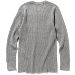 Thermal Shirts-Joe McCoy Waffle Thermal Shirts Long Sleeve 020 Grey
