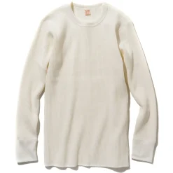 Thermal Shirts-Joe McCoy Waffle Thermal Shirts Long Sleeve 010 White